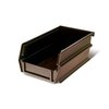 Triton Products Not Specified Storage Bin, Polypropylene, 3 in H, Brown 028-BR